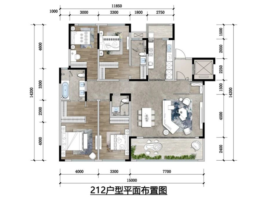 融創(chuàng)國(guó)賓雅集戶型圖